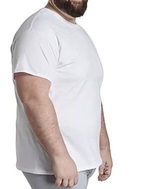 Fruit of the Loom Moisture Wicking Men’s 3XL - 6 White Crew Shirts